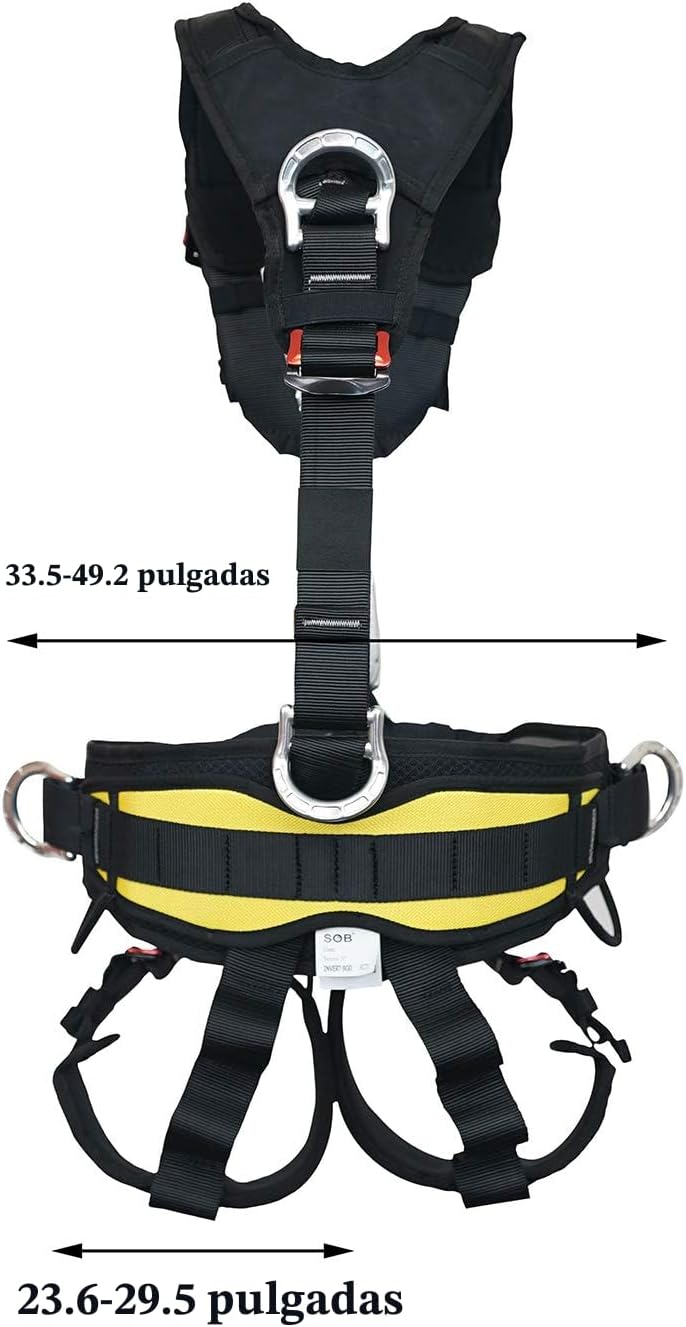 Arnés cuerpo completo proteccion cintura escalada roca