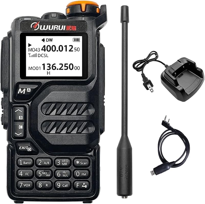 Banda completa walkie talkie Wurui K5 UHF VHF coche esquí