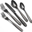 Set 20 Pzas Cubiertos Acero Inox Negro Resistentes para 4