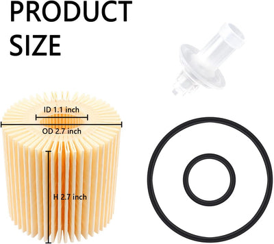 Filtro aceite motor OEM 04152-YZZA1 comp Lexus Toyota