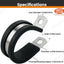 60 Abrazaderas Cable Acero Inox 9/16pulg para Auto