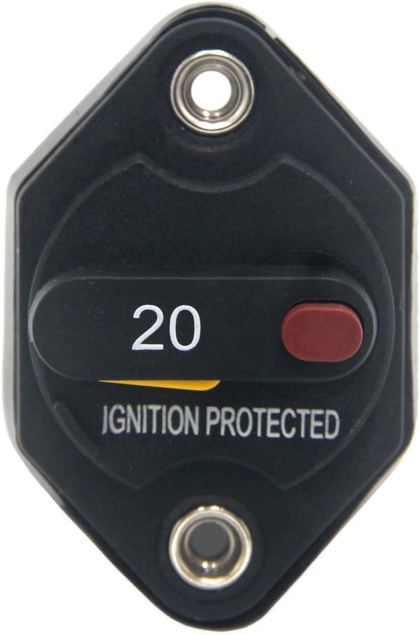 Inversor fusible 20 A con reinicio manual para auto 12-32 V