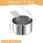 Taza medidora acero inox 8oz para cocina y perros