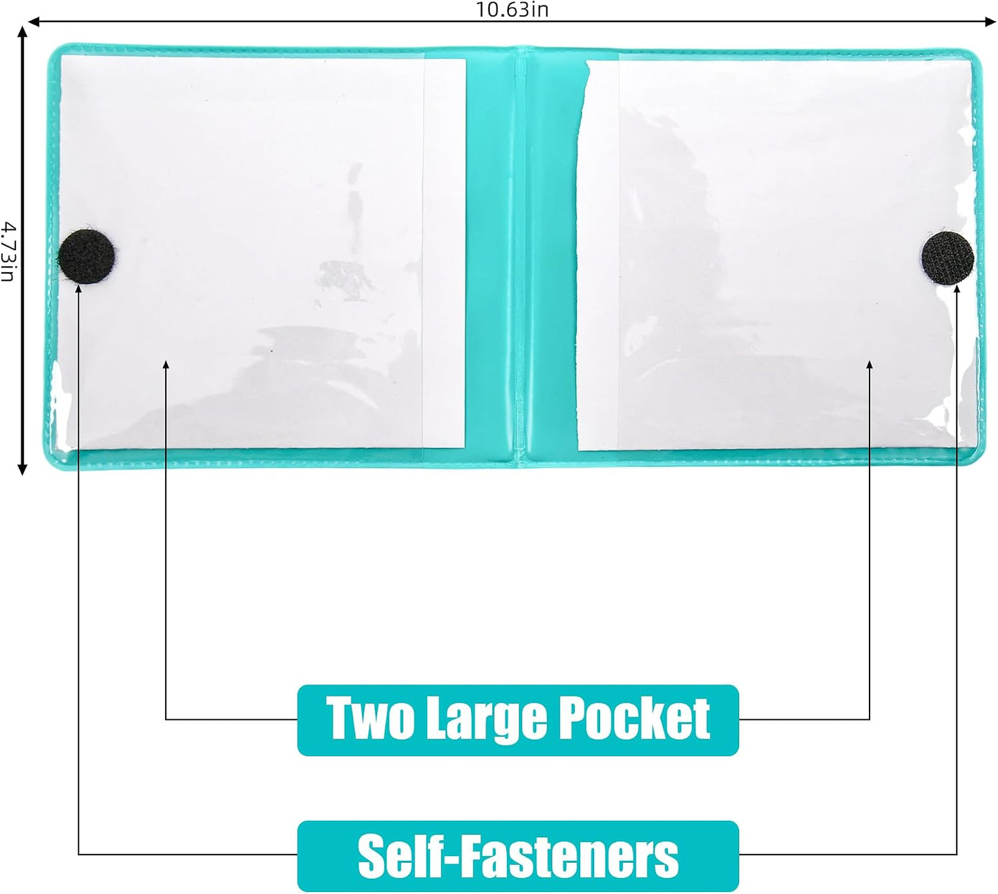Tarjetero seguro auto 2 pack organiz. aguamarina