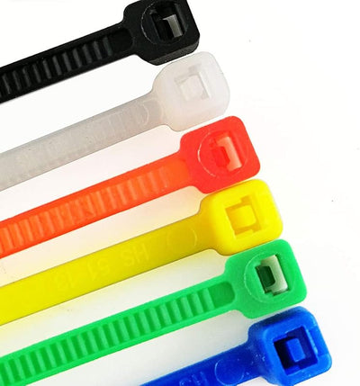 Bridas neón 4pulg 6 colores paquete 600uds