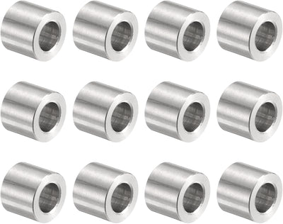 12 Pzas Espaciador Acero Inox 8.2x12x10mm Redondo