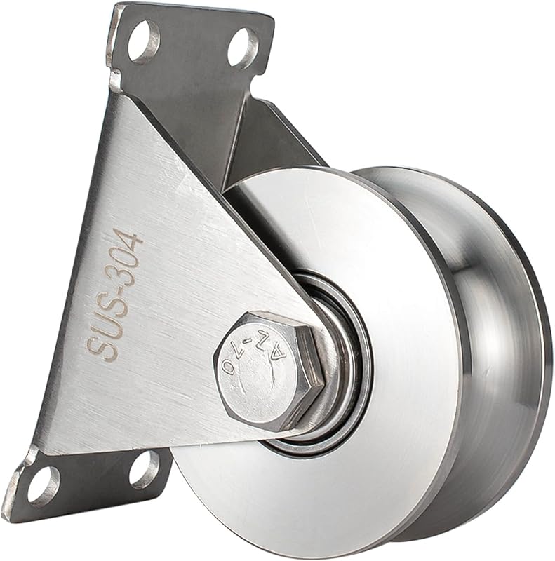 Polea rueda grande 68mm rodamientos dúplex pared industrial