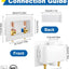 Caja drenaje lavadora conexión PEX-A 1/2 x MHT 3/4 válvula