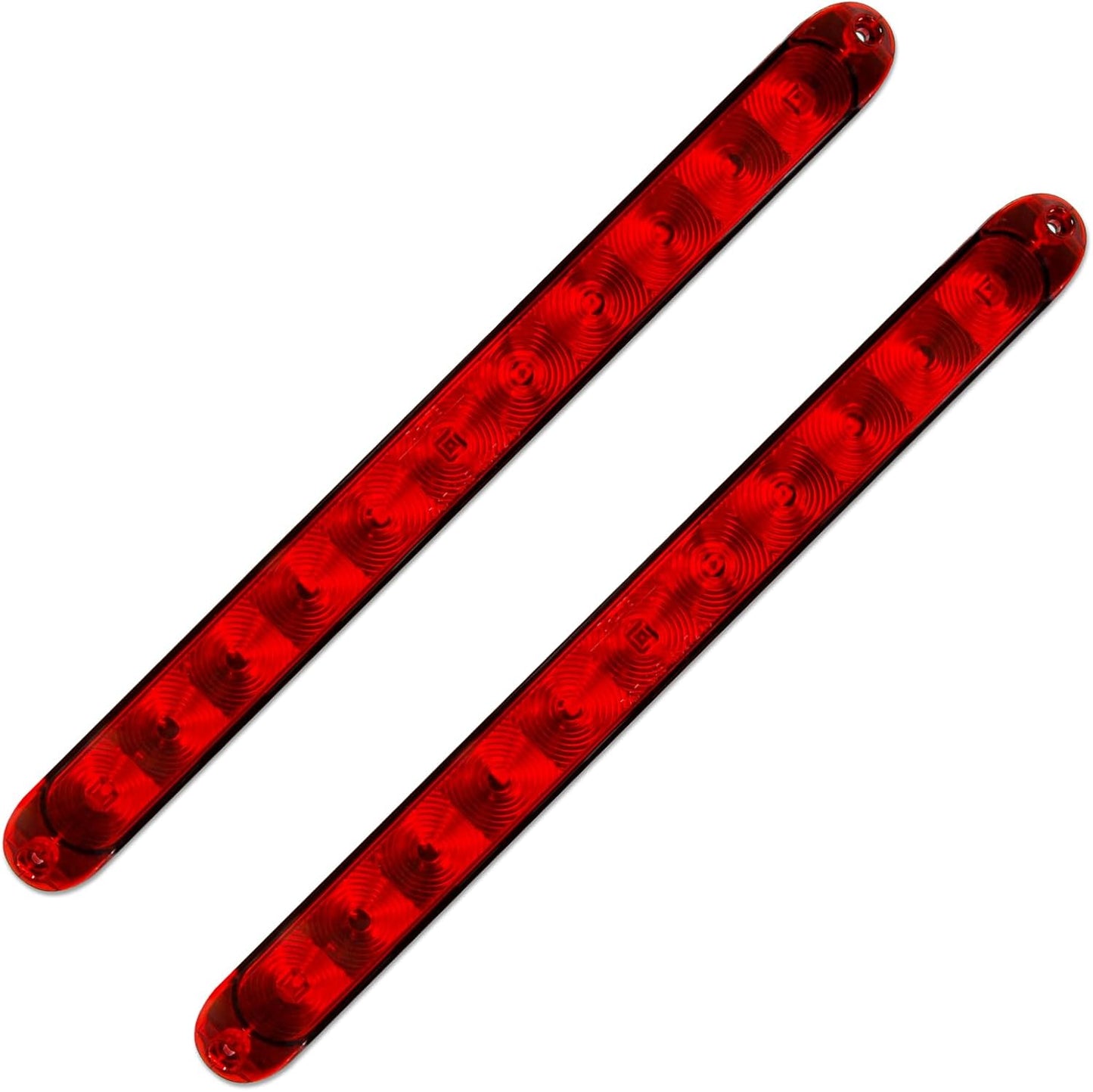 Barra luz LED roja 15pulg doble brillo para camioneta IP65
