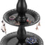Organiz. aretes y joyas madera bandeja anillos 68 pares negro