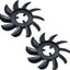 2 Ventiladores 7pulg para Bomba Hydro Gear