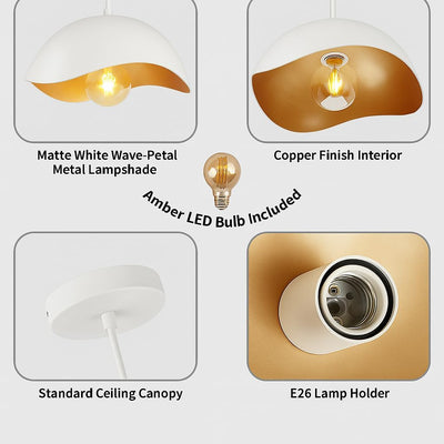 Lámpara colgante LED moderna ambiental estilo escandinavo