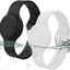 Pulsera Airtag silicona para niños ajustable negro y blanco