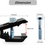 Abrazaderas aluminio para cubierta camión 6 Pzas Negro