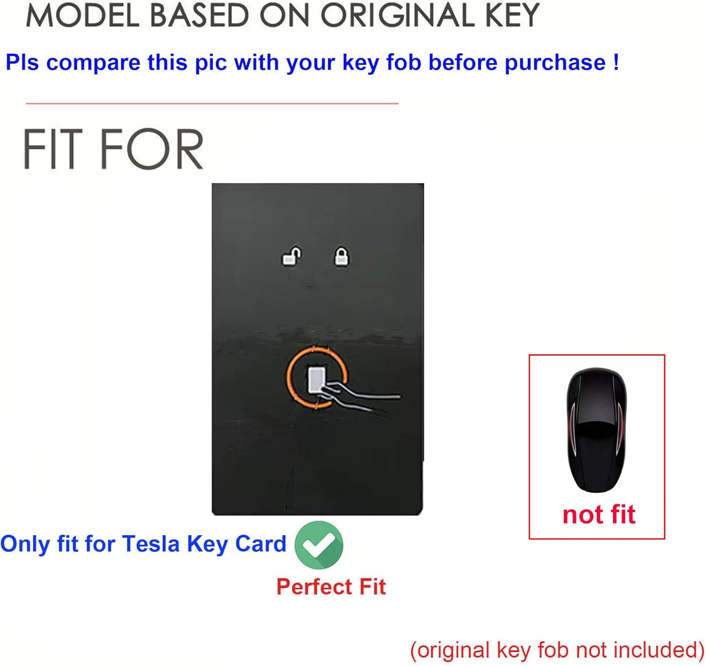 Soporte cuero tarjeta llave Tesla Model 3 Y S X marrón