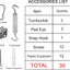 Kit accesorios vela toldo triangular 5" acero inox 30 pzas