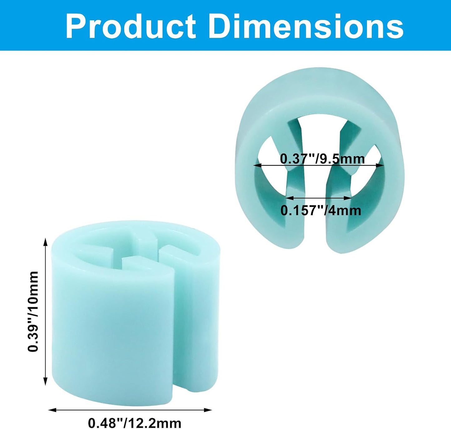 Marcador plástico para colgar ropa 100uds azul claro