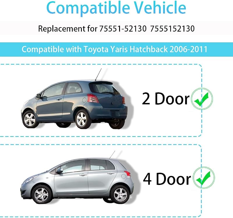 2 Tiras Moldeo Techo Comp Toyota Yaris 75551-52130