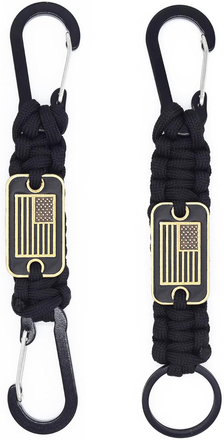 Collar cuerda paracaídas 550 con bandera EE.UU.