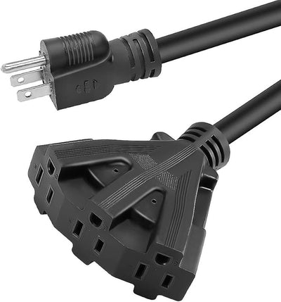Cable extensión 12/3 25ft SJTW 3 salidas 15A