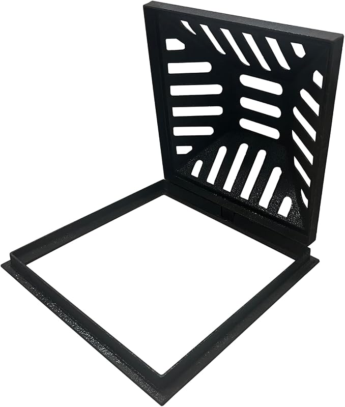 Rejilla hierro dúctil 18x18" drenaje patio
