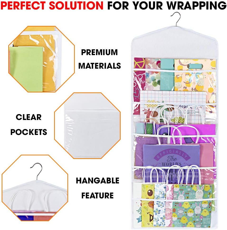 Bolsa colgante papel seda doble cara 38x16