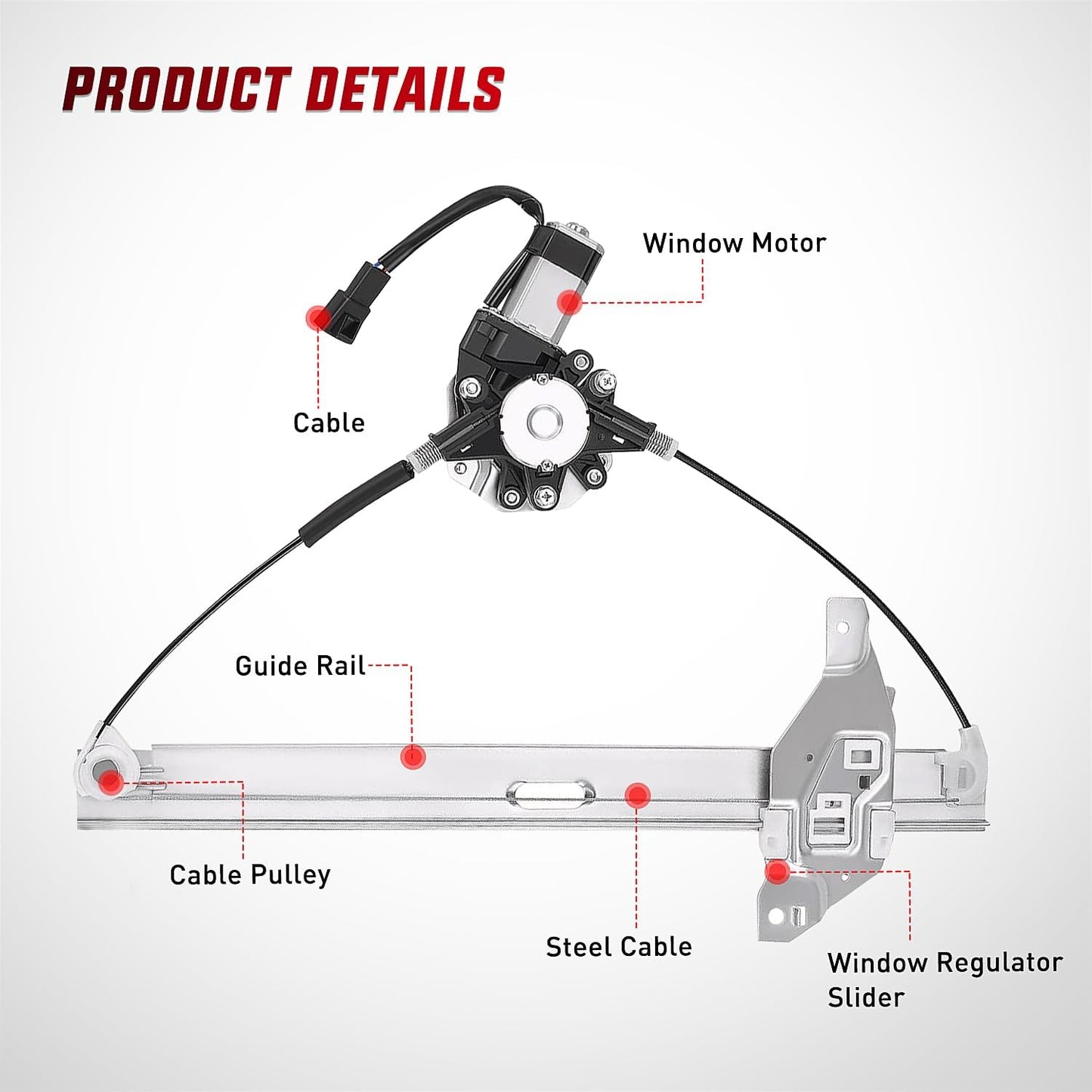 Regulador elevalunas eléctrico Chevy Impala 14-16