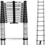 Escalera telescópica aluminio 14.5ft ligera plegable 330lb