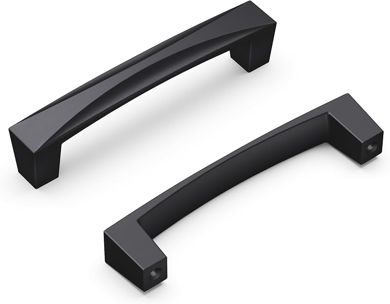 Manijas 3.75" acabado negro mate pack 10