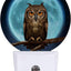 Lámpara LED búho y luna sensor atardecer decoración