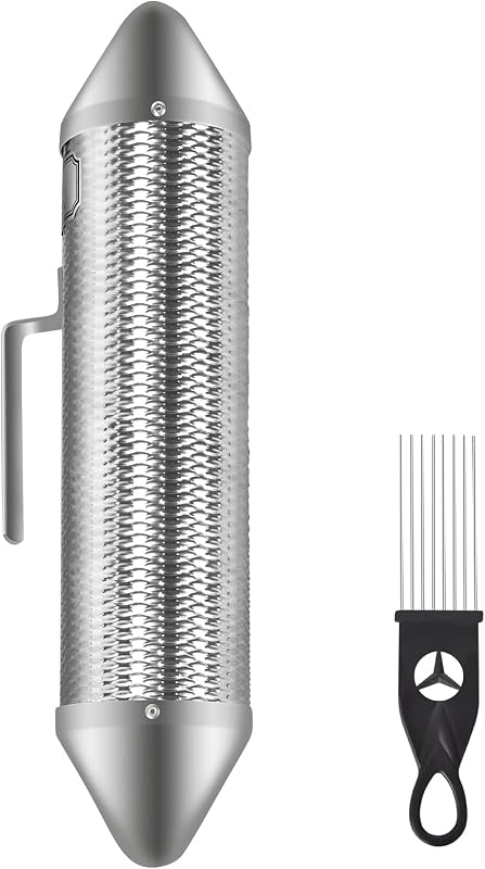 Guiro acero inox con raspador para banda