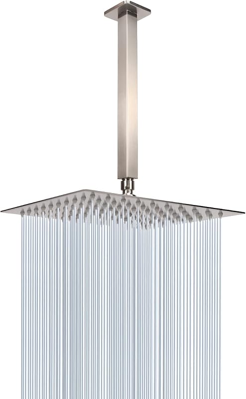 Cabezal ducha lluvia acero inox para techo 8"