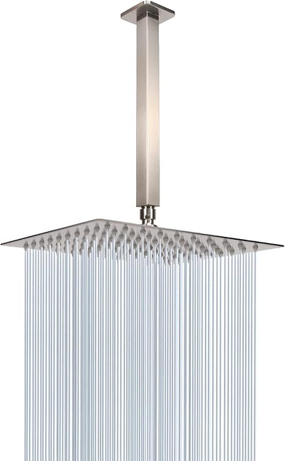 Cabezal ducha lluvia acero inox para techo 8"