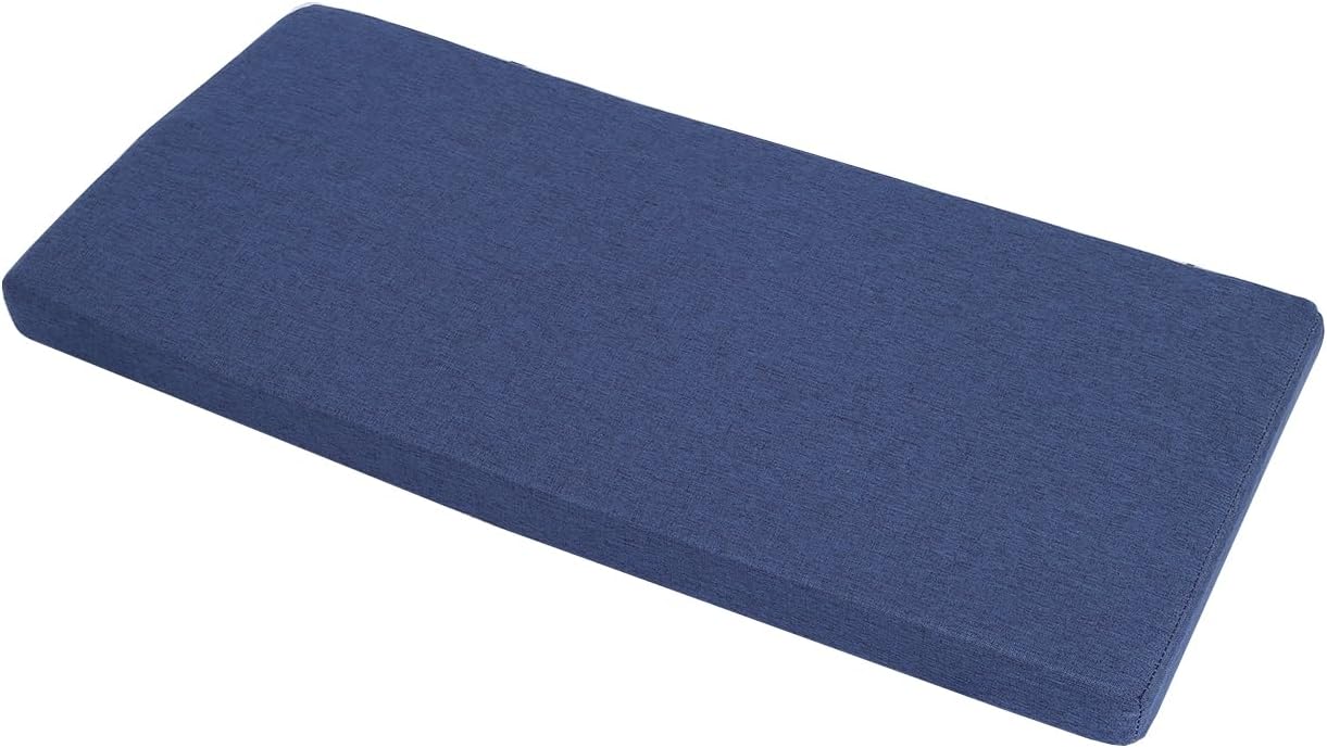 Cojín banco comedor 60x14" antiderrap azul