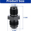 Adaptador macho 1/2-20 aluminio negro pack 2