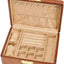 Joyero madera maciza 2 capas cerradura llave