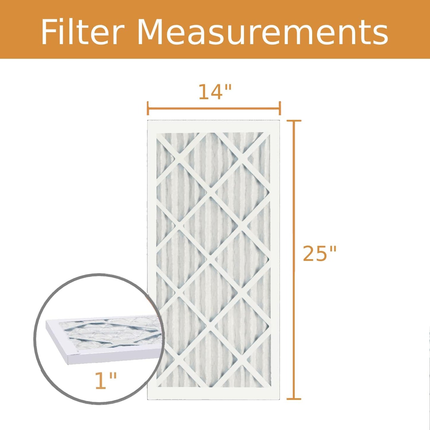 Filtro plisado horno MERV 8 Xtreme Plus 14x25x1 pack 3