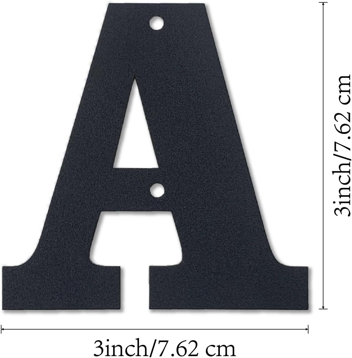 Letras metal para letreros exteriores con kit uñas letra A