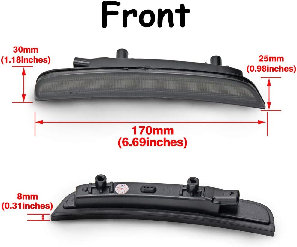 Luz LED marcador lateral rojo ámbar coche
