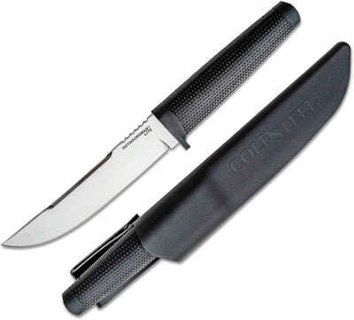 Cuchillo táctico acero inox 6pulg mango Kraton funda plástico