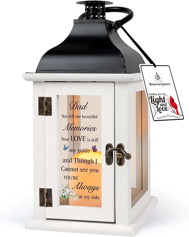 Linterna conmemorativa regalo por pérdida del padre