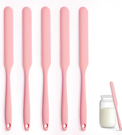 5 Espátulas Silicona para Frascos Raspador Mantequilla