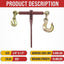 Eslinga carga 5/16-3/8 trinquete 6600lb gancho
