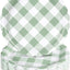 48 Pzas Platos Papel Gingham Verde Claro Mesa Postre