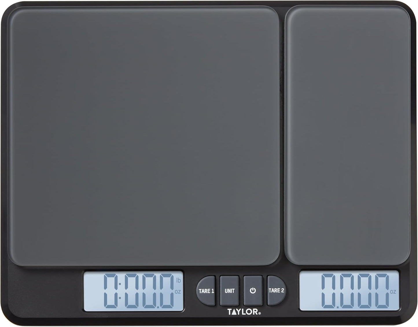 Báscula cocina doble plataforma gramos oz negro