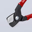 Tijeras cables 6.25pulg agarre aislado color rojo