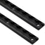 Pack 2 L-Track Aluminio Anodizado Negro Semi Círculo