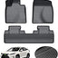 Set alfombras coche 2 hileras forro piso duradero