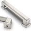 10 Manijas Níquel Satinado 3.75" para Gabinetes