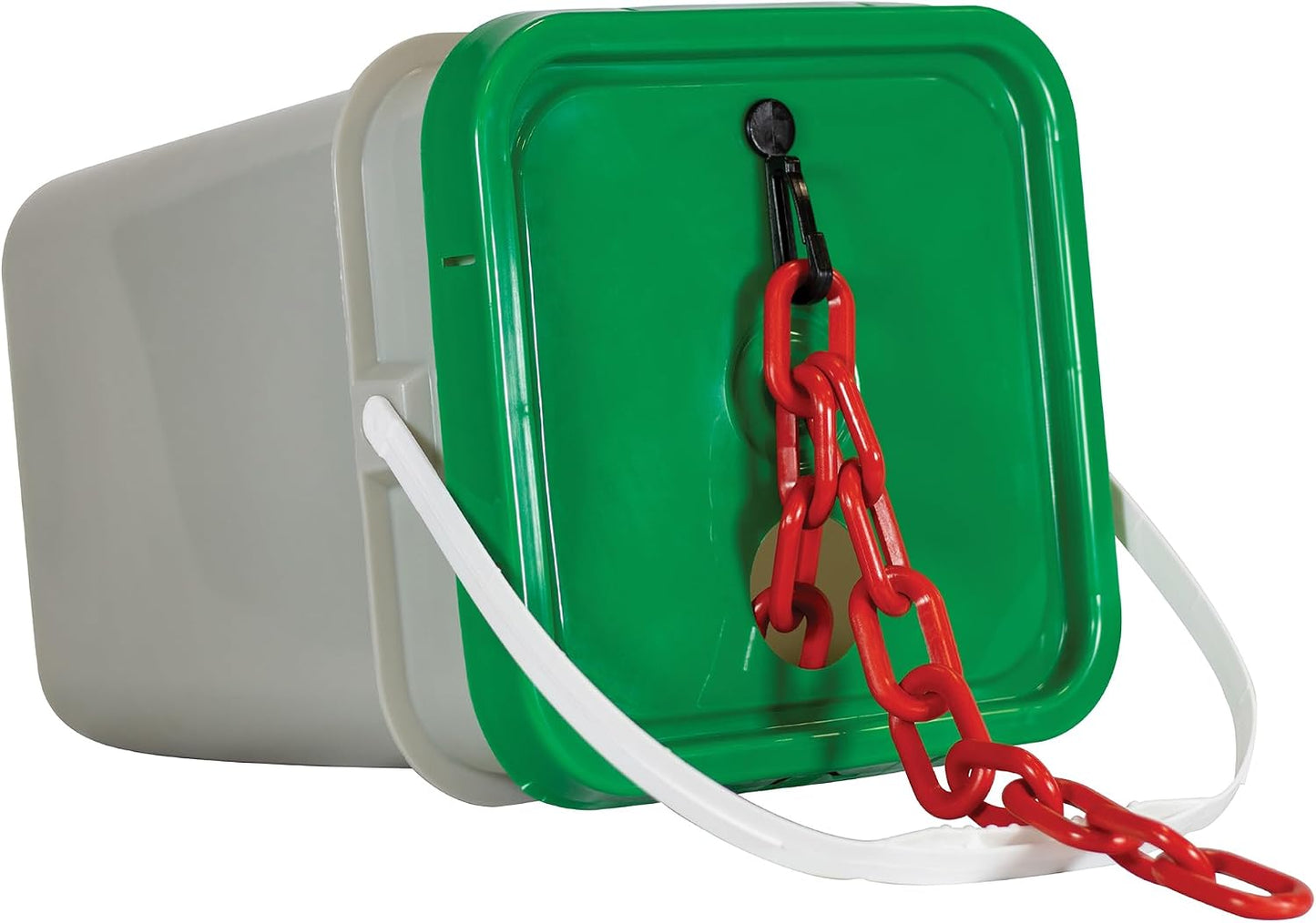 Cubo cadena plástico resistente rojo 2pulg 120ft